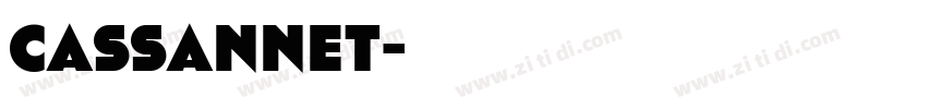 Cassannet字体转换