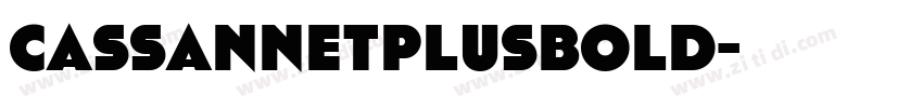 CassannetPlusBold字体转换 CassannetPlusBold字体转换