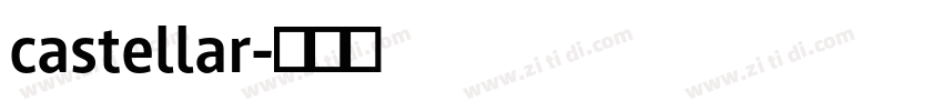 castellar字体转换