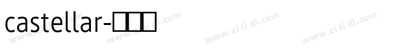 castellar字体转换