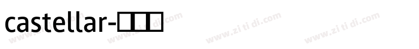 castellar字体转换