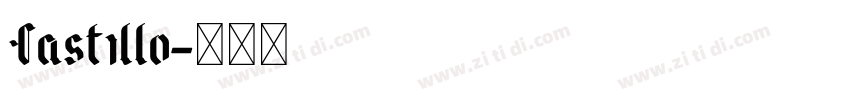 Castillo字体转换