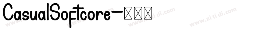 CasualSoftcore字体转换