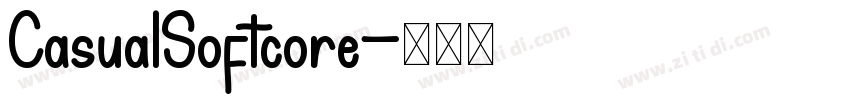 CasualSoftcore字体转换