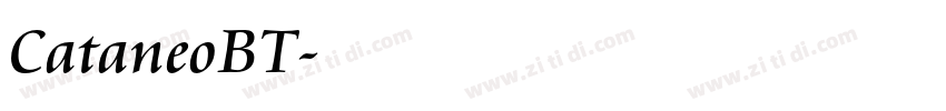 CataneoBT字体转换