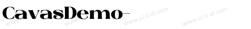 CavasDemo字体转换