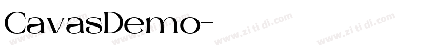 CavasDemo字体转换