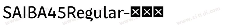 SAIBA45Regular字体转换