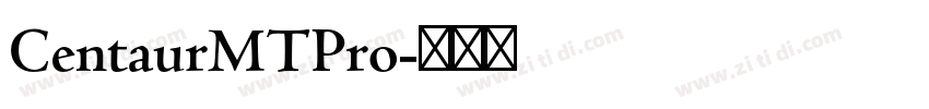 CentaurMTPro字体转换