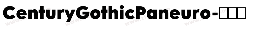 CenturyGothicPaneuro字体转换