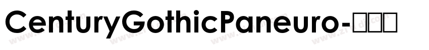 CenturyGothicPaneuro字体转换