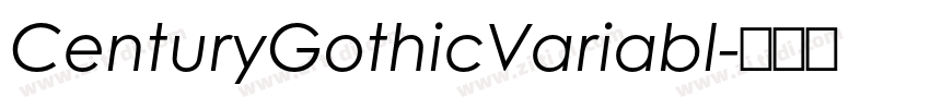 CenturyGothicVariabl字体转换 CenturyGothicVariabl字体转换