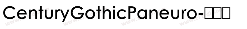CenturyGothicPaneuro字体转换