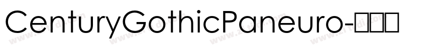CenturyGothicPaneuro字体转换