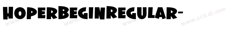 HoperBeginRegular字体转换