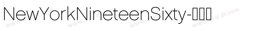 NewYorkNineteenSixty字体转换