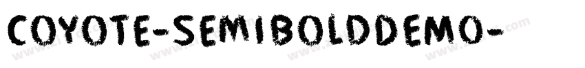 Coyote-SemiBoldDEMO字体转换