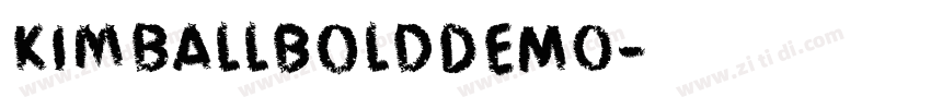 KimballBoldDEMO字体转换