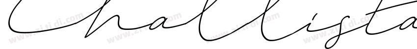 ChallistaScript字体转换 ChallistaScript字体转换