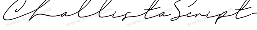 ChallistaScript字体转换 ChallistaScript字体转换