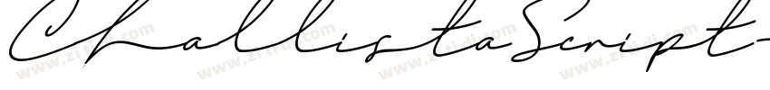 ChallistaScript字体转换 ChallistaScript字体转换