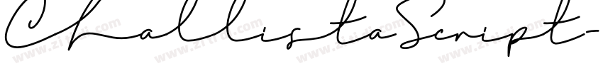ChallistaScript字体转换 ChallistaScript字体转换