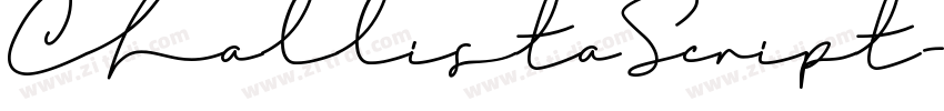 ChallistaScript字体转换 ChallistaScript字体转换