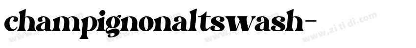 champignonaltswash字体转换