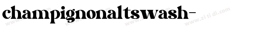 champignonaltswash字体转换