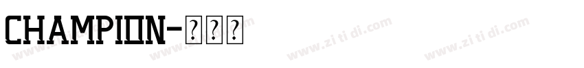 Champion字体转换