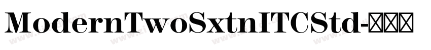 ModernTwoSxtnITCStd字体转换