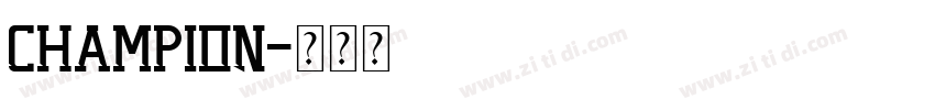 Champion字体转换