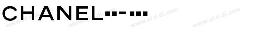 Chanel字体字体转换
