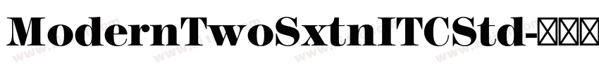 ModernTwoSxtnITCStd字体转换