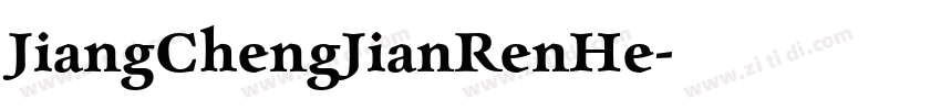JiangChengJianRenHe字体转换