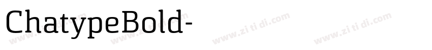 ChatypeBold字体转换
