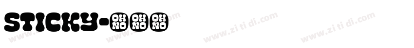 sticky字体转换