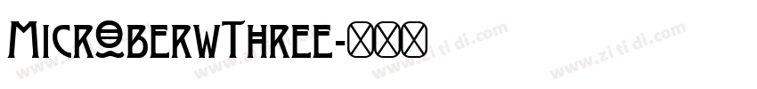 MicroberwThree字体转换