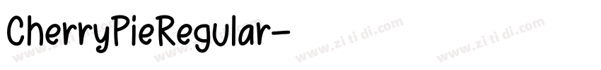 CherryPieRegular字体转换