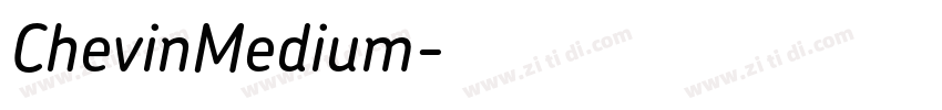 ChevinMedium字体转换