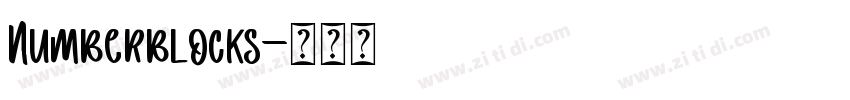 Numberblocks字体转换