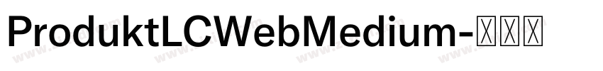 ProduktLCWebMedium字体转换