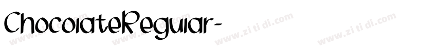 ChocolateRegular字体转换