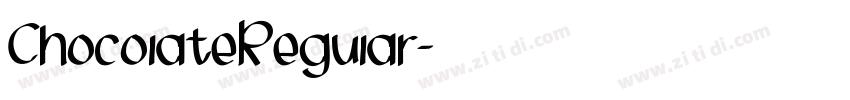 ChocolateRegular字体转换