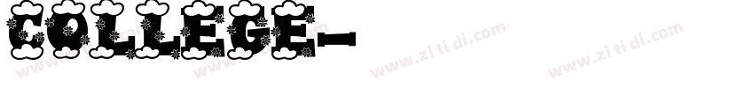 COLLEGE字体转换