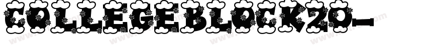 CollegeBlock20字体转换
