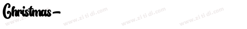 Christmas字体转换