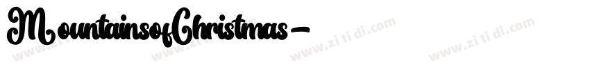 MountainsofChristmas字体转换