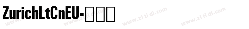 ZurichLtCnEU字体转换