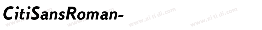 CitiSansRoman字体转换